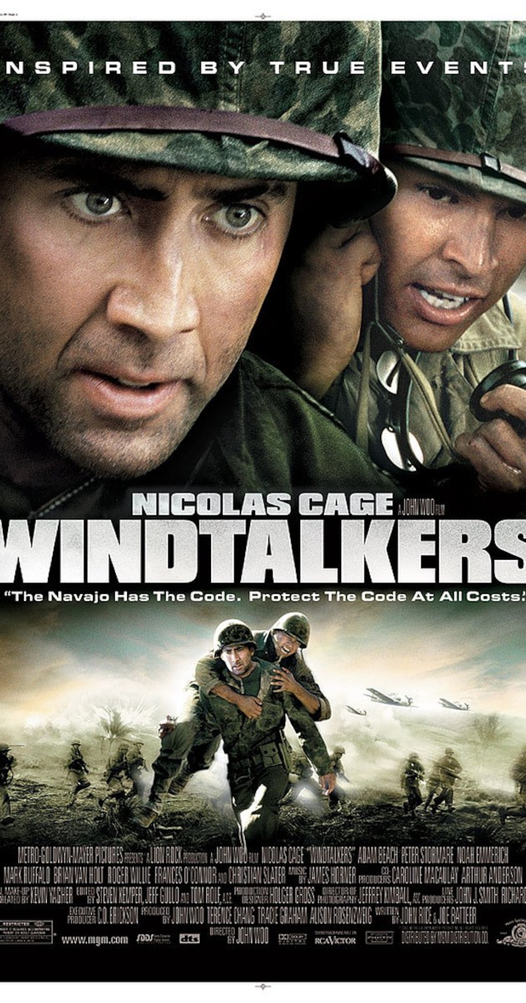 The movie Windtalkers will be shown  at 5 p.m., Thursday, Nov. 10, in the base theater. Admission is free.