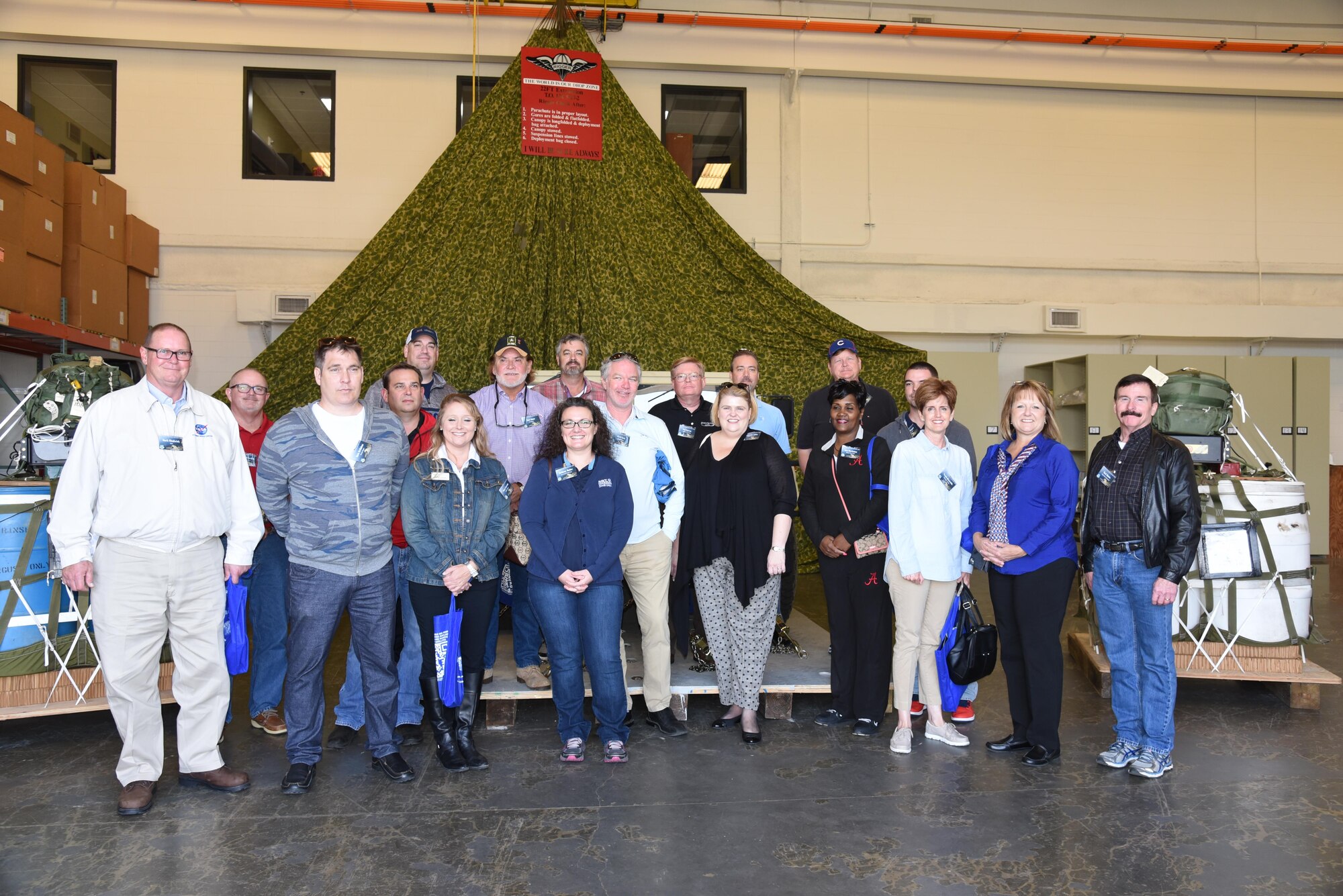 Civilian employers visit the 403rd Wing for Employer Day Nov. 5. The employers received a flight, tour and demonstrations of the different jobs and training that their Air Force Reserve employees do when performing military service. (U.S. Air Force photo/Master Sgt. Jessica Kendziorek) 