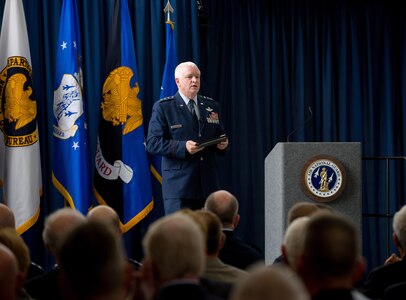 Air Force Lt. Gen. L. Scott Rice assumed the duties and responsibilities of director, Air National Guard in an assumption of responsibility ceremony held at the Air National Guard Readiness Center, May 10, 20116. Rice, the 14th Director of the ANG, recently visited South Dakota's 114th Fighter Wing.
 