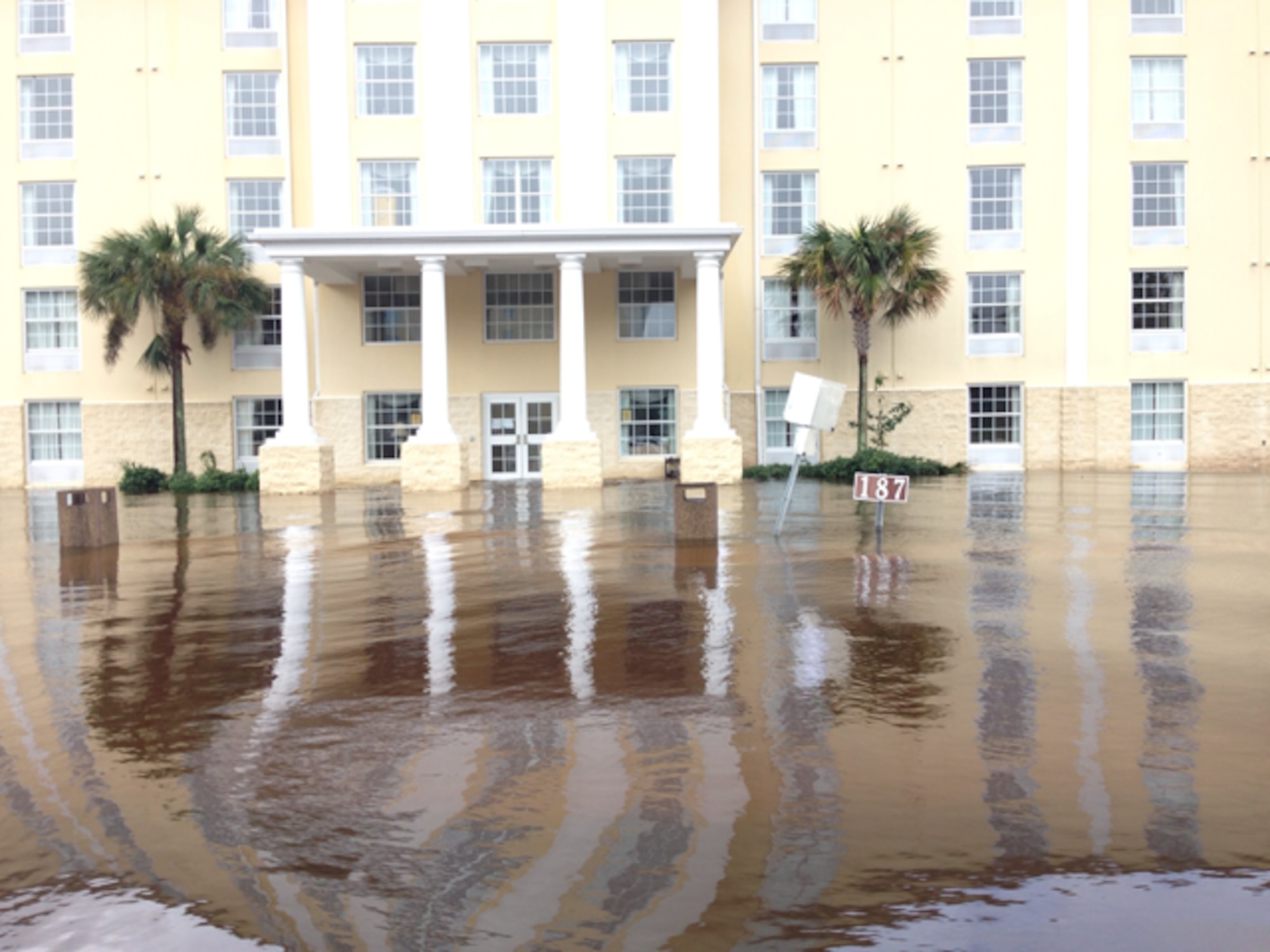 Hurricane Matthew caused major flooding at the FLETC Glynco primary dormitories. (Photo courtesy of FLETC)