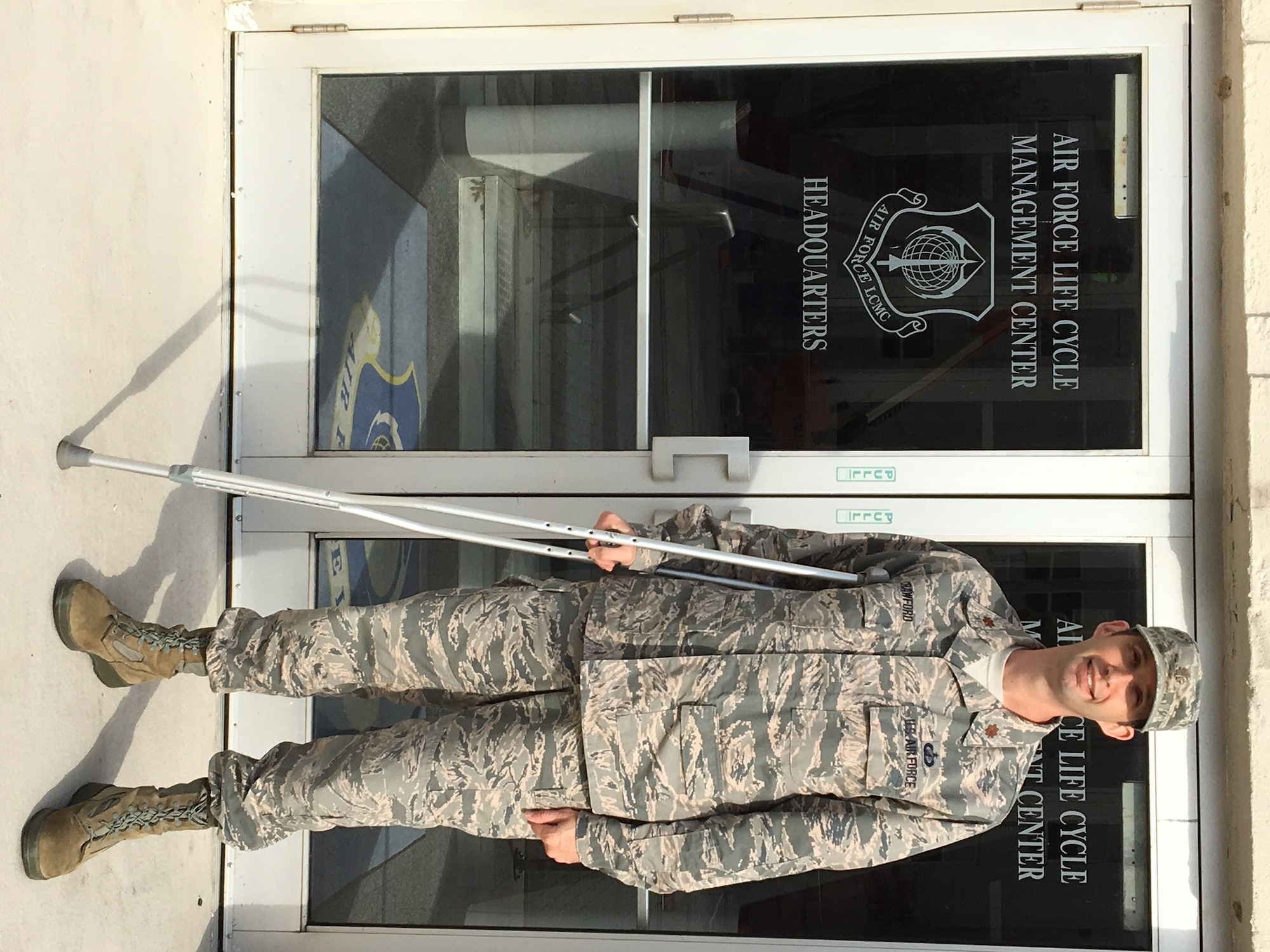 Maj. Brian Crawford returned to active duty in August 2016. (Courtesy photo)