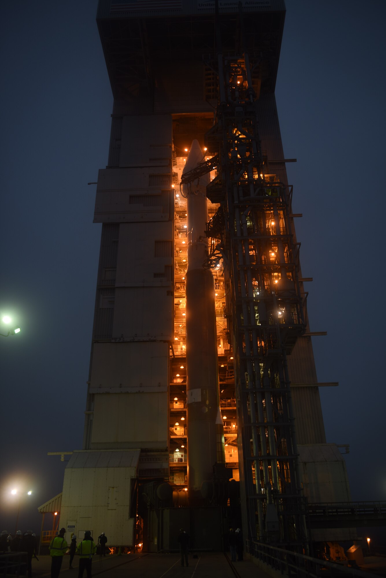 An Atlas V rocket carrying a WorldView-4 satellite rests on the launch pad, Sept. 16, 2016, Vandenberg Air Force Base, Calif. A recent wildland fire on South Vandenberg delayed the launch, which is now scheduled to be launched from Space Launch Complex-3, Friday, Nov. 11 at 10:30 a.m. Pacific Standard Time. (U.S. Air Force photo by Staff Sgt. Shane Phipps/Released)