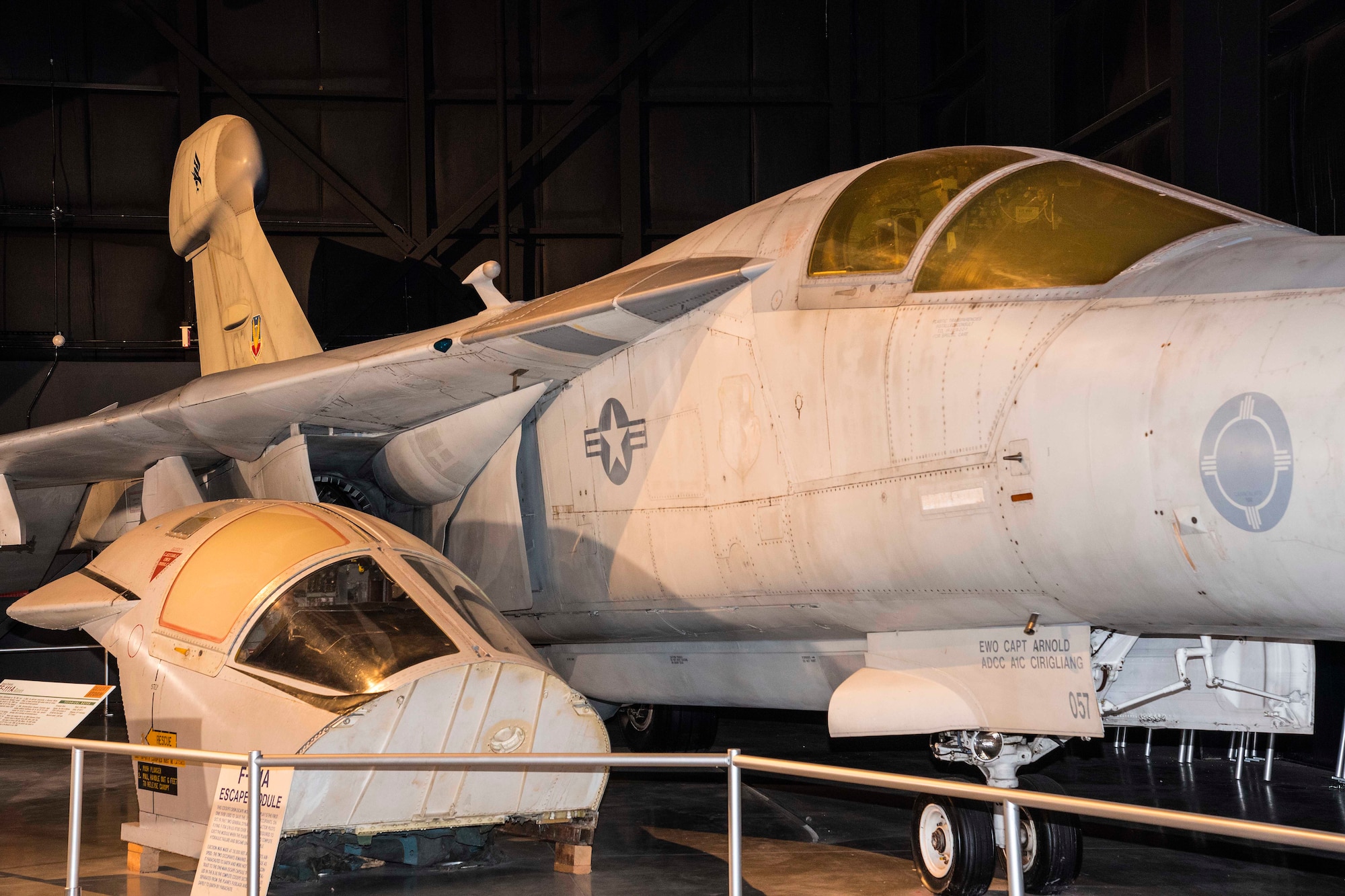 DAYTON, Ohio - The F-111A Escape Module on display in the Cold War Gallery at the National Museum of the U.S. Air Force. (U.S. Air Force photo by Ken LaRock)