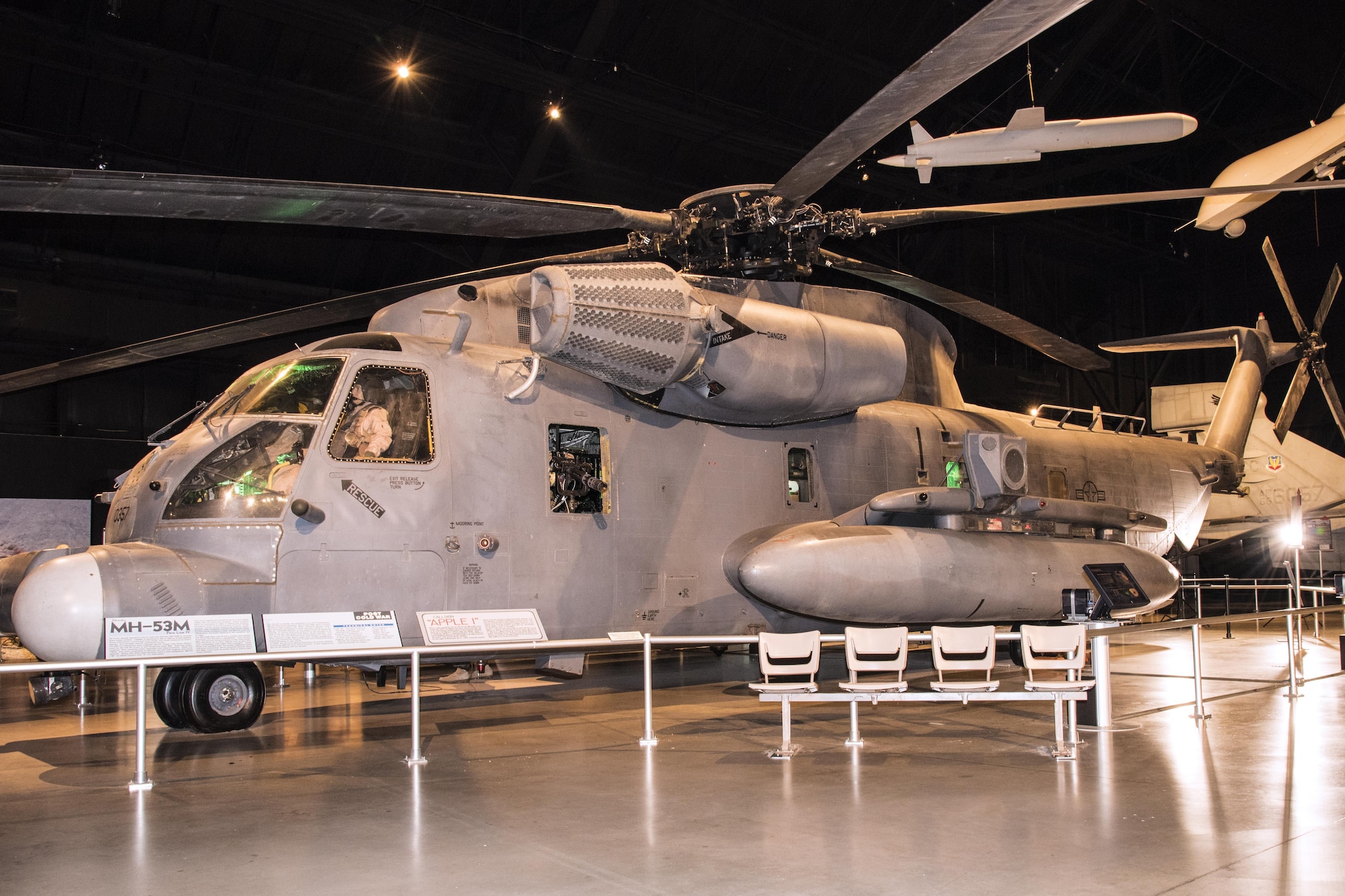 DAYTON, Ohio - Sikorsky MH-53M Pave Low IV on display in the Cold War Gallery at the National Museum of the U.S. Air Force. (U.S. Air Force photo)