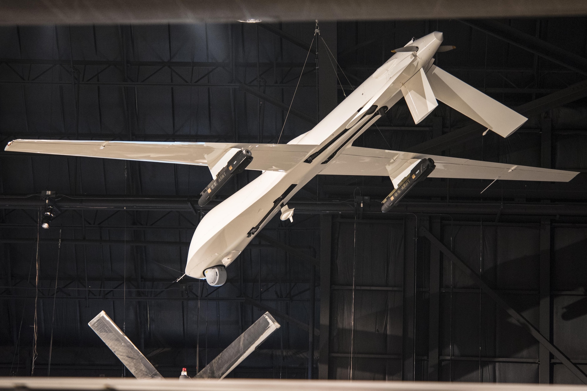 DAYTON, Ohio - General Atomics RQ-1 Predator on display in the Cold War Gallery at the National Museum of the U.S. Air Force. (U.S. Air Force photo by Ken LaRock)