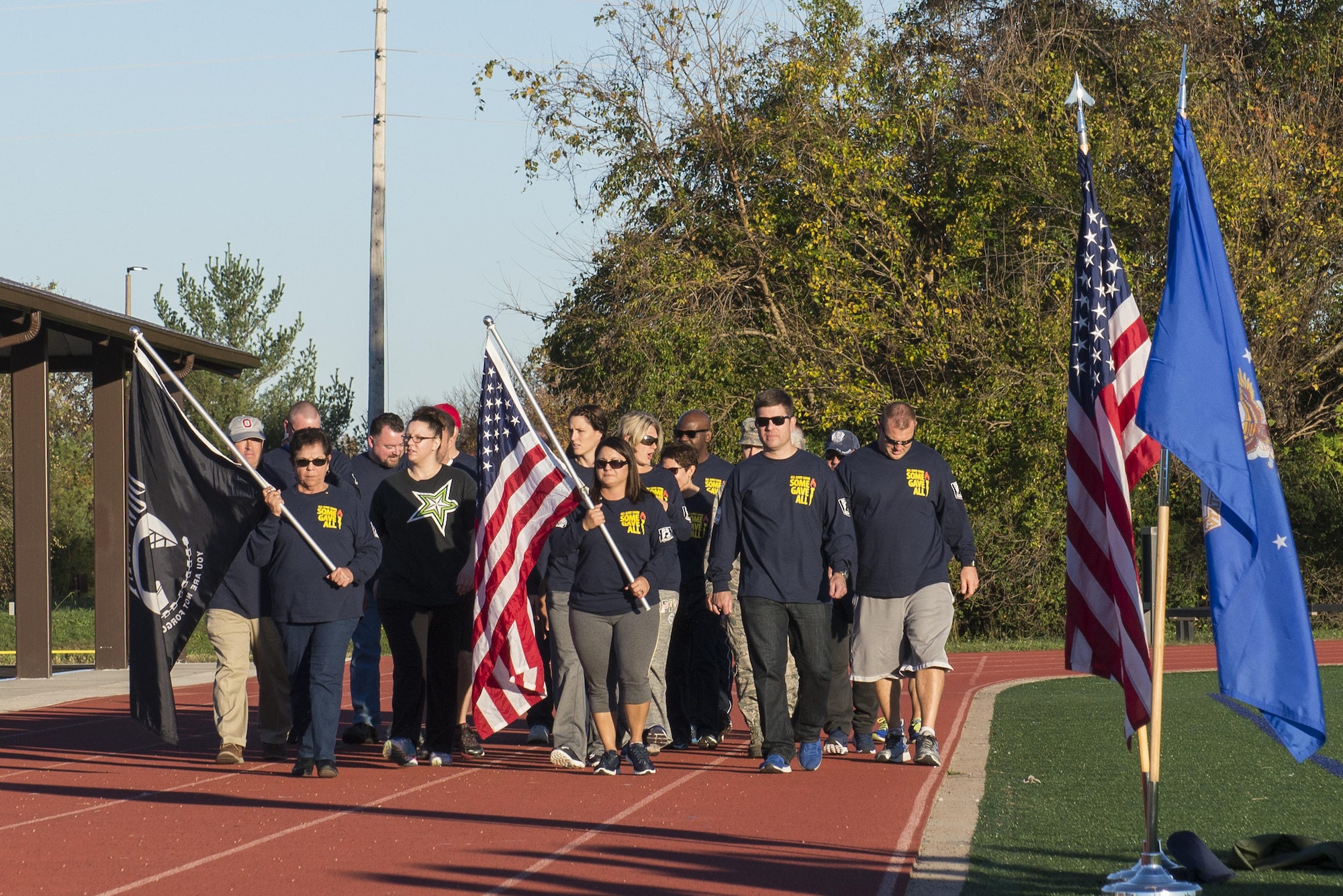 The 7th annual Air Force Sergeants Association Veteran's Vigil run was Nov. 4 and 5, 2016, at the James Gym Track, Scott Air Force Base, Illinois. Master Sgt. Gregory Kuhse was the honoree, who was killed in a British Puma Mk2 helicopter crash in Afghanistan last year. He was a Kalamazoo, Michigan, native and a father of four, with 19 years of service in the United States Air Force. He was assigned to the 3rd Manpower Requirements Squadron at Scott AFB. (U.S. Air Force photo by Senior Airman Megan Friedl)