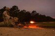 Sgt. 1st Class Joel Micholick, with the 9th Battalion, U.S. Army Careers Division, and the U.S. Army Reserve Combat Marksmanship Program, engages targets during a night fire event on the second day of the U.S. Army Forces Command Weapons Marksmanship Competition Nov. 8, 2016, at Fort Bragg, N.C. The four-day FORSCOM competition features marksmen from the U.S. Army, U.S. Army Reserve, and the National Guard in events for the M9 pistol, the M4A1 rifle and the M249 SAW, or Squad Automatic Weapon, to recognize Soldiers who are beyond expert marksmen. The multi-tiered events challenge the competitors' ability to accurately and quickly engage targets in a variety of conditions and environments. (U.S. Army photo by Timothy L. Hale/Released)