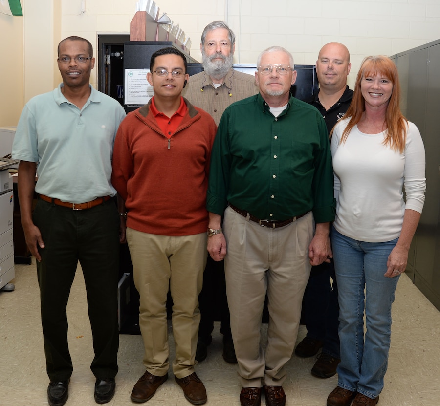 Marine Corps Logistics Base Albany’s veterans unite to commemorate the 2016 Veterans Day holiday and to honor the service and sacrifice of fellow comrades. Multiple U.S. branches of service were represented in Risk Management’s team of veterans.
