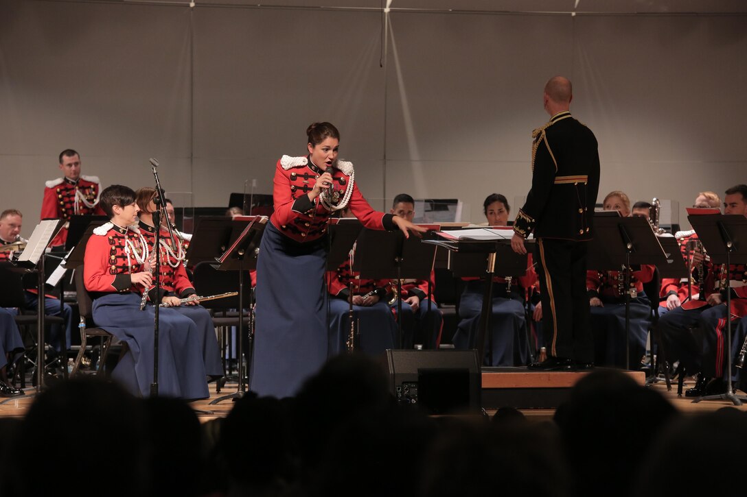 On Oct. 31, 2016, on the final day of the Marine Band National Concert Tour, members of “The President’s Own” presented an educational event at Glen Allen High School in Virginia, which included: a concert; sectional, conducting and arranging clinics; and a side-by-side performance of “The Stars and Stripes Forever” with band students from throughout Henrico County Schools. (U. Marine Corps photo by Master Sgt. Amanda Simmons/released)