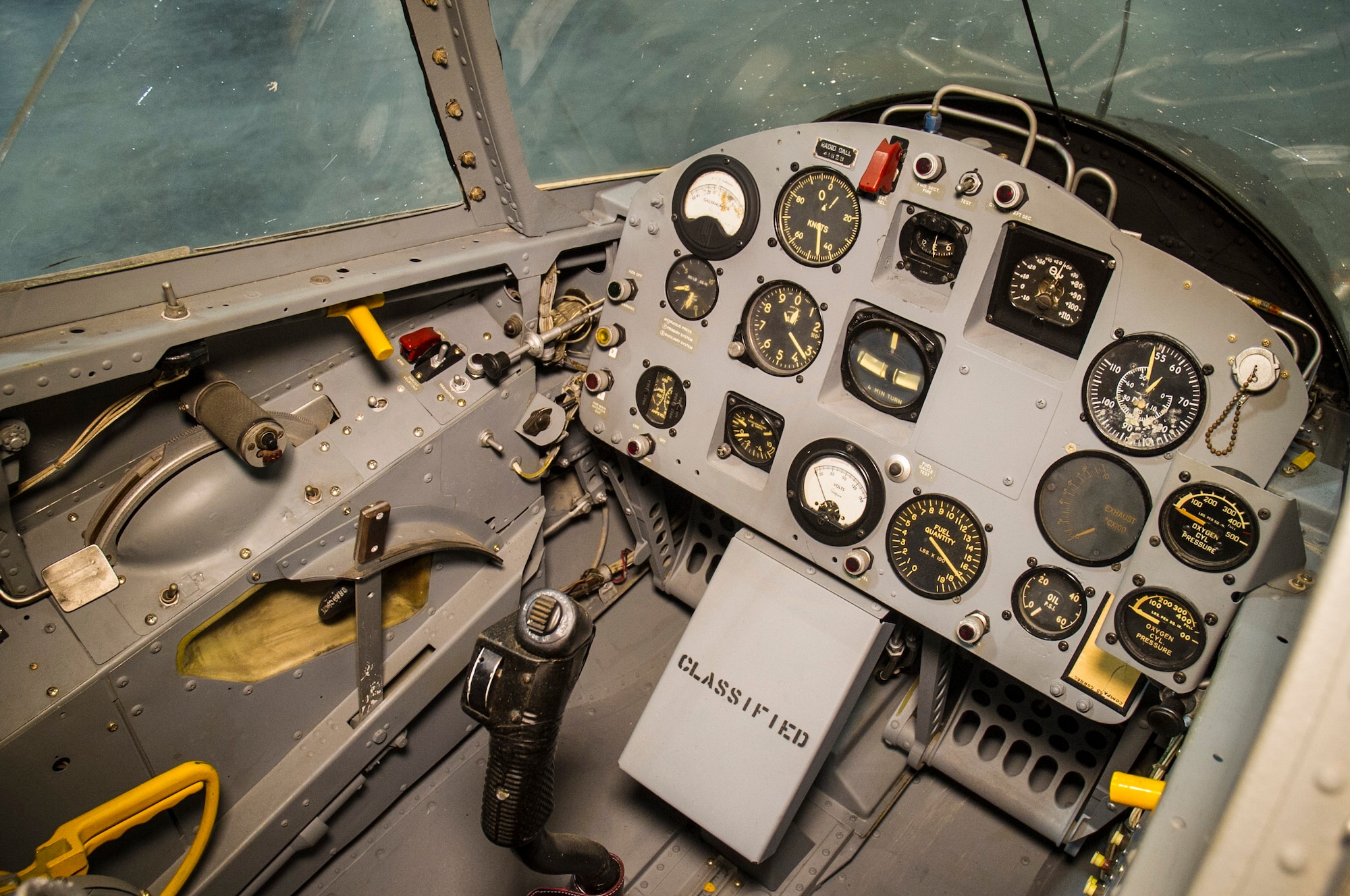 DAYTON, Ohio -- Ryan X-13 Vertijet cockpit in the Research & Development Gallery at the National Museum of the U.S. Air Force. (U.S. Air Force photo by Ken LaRock)