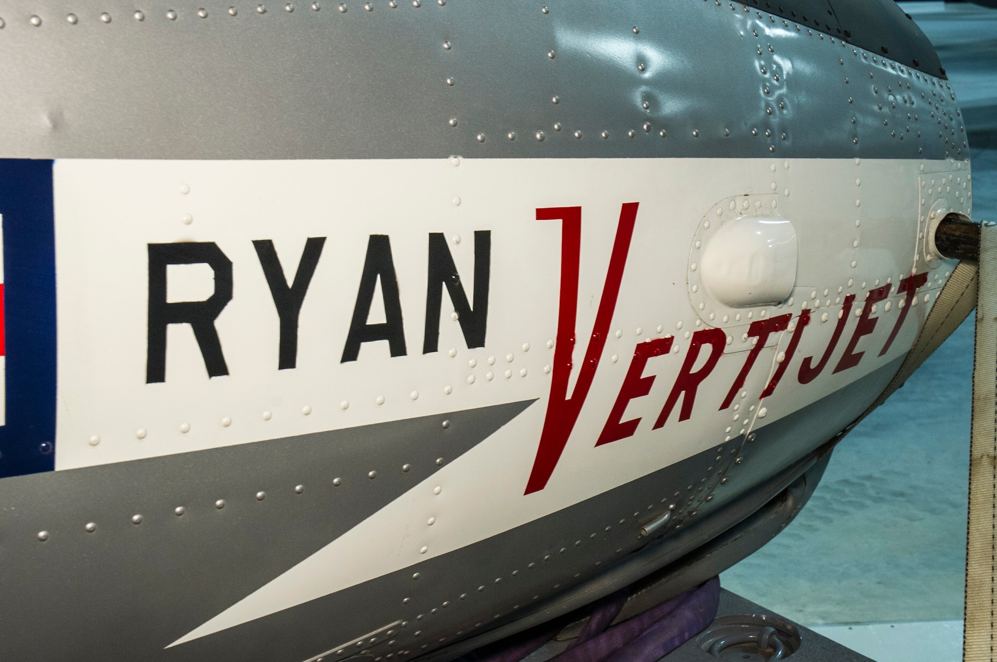 DAYTON, Ohio -- Ryan X-13 Vertijet in the Research & Development Gallery at the National Museum of the U.S. Air Force. This photo was taken during preparations for the fourth building, Feb. 2016. (U.S. Air Force photo by Ken LaRock)