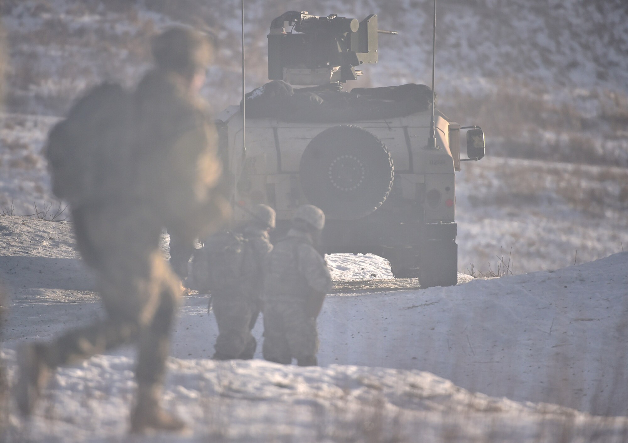 Paratroopers assigned to Baker and Dog Companies, 3rd Battalion, 509th Parachute Infantry Regiment, 4th Infantry Brigade Combat Team (Airborne), 25th Infantry Division, U.S. Army Alaska, conduct live-fire and movement-to-contact operations on the Infantry Squad Battle Course at Joint Base Elmendorf-Richardson, Alaska, Nov. 8, 2016. The soldiers focused on core infantry skills such as fire team movement, communication, shifting fire, and once on the objective identifying and eliminating weapons caches and treating and evacuating casualties.  