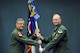 Lt. Col. Chad McGarry, the incoming 178th Operations Group  commander, assumed command during a ceremony at Springfield Air National Guard Base in Springfield, Ohio, Nov. 5, 2016. McGarry's 20 years of service in the Air Force prepared him for his new leadership role as the 178th OG commander. (U.S. National Guard photo by Airman 1st Class Rachel Simones)