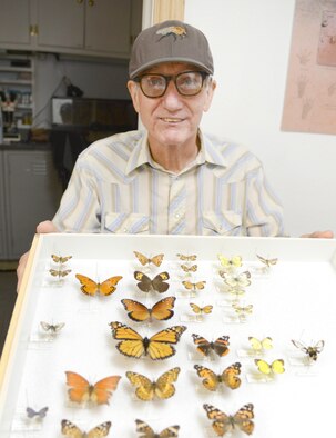 John Lee works closely with the 72nd Civil Engineering Directorate’s Natural Resources office to help collect and inventory insects for their records. Mr. Lee’s primary job at Tinker is as a metalizing equipment operator for the 76th Propulsion Maintenance Group. (Air Force photo by Kelly White)
