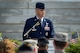 U.S. Air Force Col. Daniel Lasica, 20th Fighter Wing commander, addresses attendees during a Veterans Day ceremony, Sumter, S.C., Nov. 11, 2016. Lasica was the guest speaker for the ceremony held on the front lawn of the Sumter County Courthouse. (U.S. Air Force photo by Airman 1st Class Kelsey Tucker)