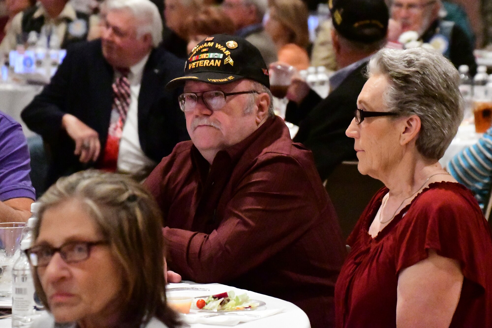 A Welcome Home Vietnam Veterans banquet was held on Nov. 11, 2016, Bossier City, La. The banquet was hosted by the city of Bossier, who joined in a commemorative partnership with the Long Rangers and the Airpower Foundations and was free for veterans who served during the Vietnam War era. (Master Sgt. Laura Siebert/Released)