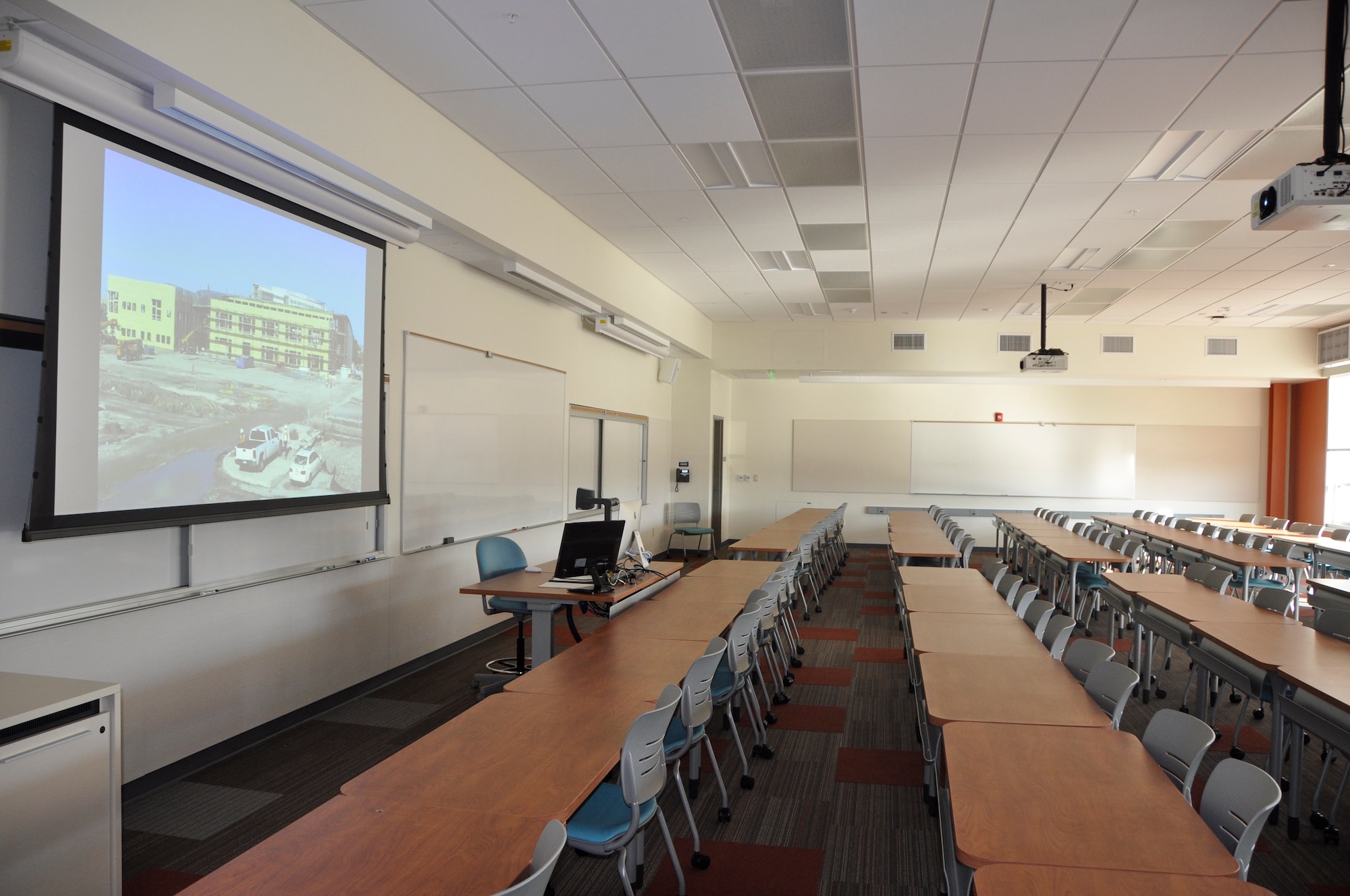 Opened on October 31st, the Foothill College Sunnyvale Center serves as a regional educational provider and workforce resource. Facilities for the 9-acre college were built on property once home to the Onizuka Air Station, closed in 2011. The state-of-the art campus features large, multi-purpose classrooms.  (U.S. Air Force photo/Scott Johnston)