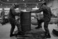 Japan Ground Self-Defense Force soldiers prepare to construct a container delivery system bundle at Yokota Air Base, Japan, Nov. 7, 2016. As part of Keen Sword 17, U.S. and Japan Self-Defense Force members participated in C-17 Globemaster III tie-down training, UH-1N Huey night flight familiarization and C-130 Hercules container delivery system bundle drops, each designed to increase combat readiness and interoperability within the framework of the U.S.-Japan alliance. (U.S. Air Force photo/Senior Airman Delano Scott)