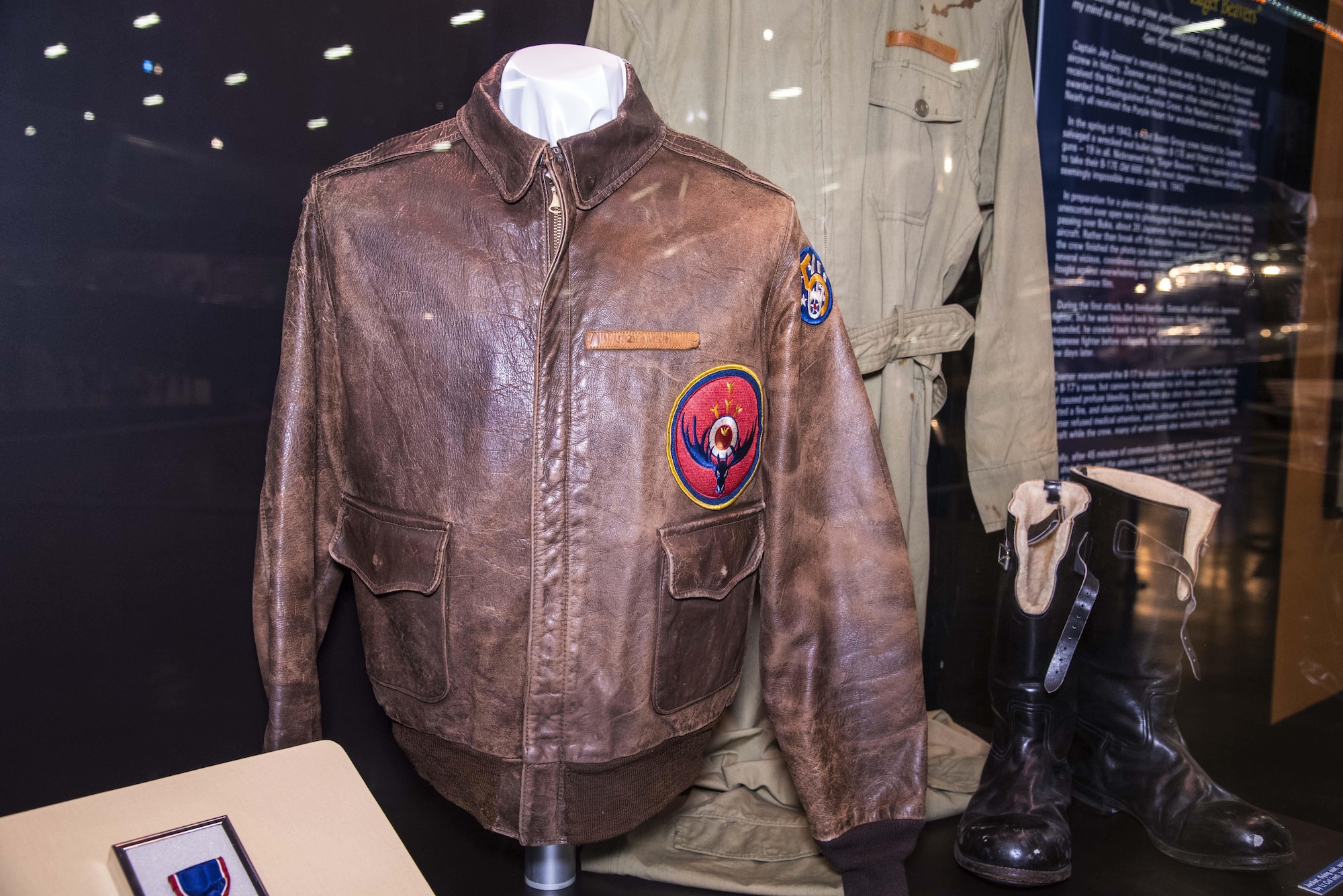 DAYTON, Ohio -- "Tenacity over Bougainville: Zeamer and the “Eager Beavers” display in the World War II Gallery at the National Museum of the U.S. Air Force. (U.S. Air Force photo by Ken LaRock)