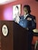 To commemorate Veteran's Day, Air Force Reservist Tech. Sgt. Angela Borders, 920th Force Support Squadron, Patrick Air Force Base, Florida, led a U.S. Citizenship and Immigration Services Ceremony November 8, 2016, where she works as an Immigration Services Officer in Orlando when she's not serving the country. (Courtesy photo)