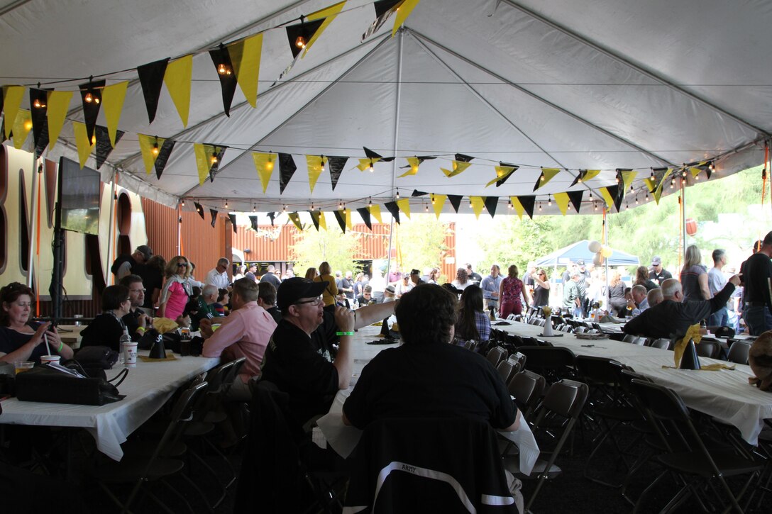 SAN ANTONIO -West Point alumni gather at local establishment to reminisce about their college days, exchange Soldier stories and enjoy the festivities before for the ‘Army versus Irish’ college football game November 12, 2016. Every year since 1970 the city has come together for events like the West Point Tailgate during the two weeks of Celebrate America’s Military.