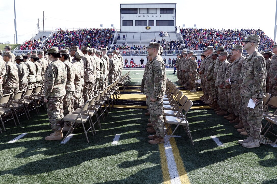 U.S. Army Reserve and National Guard Soldiers and veterans were celebrated Nov. 11, 2016 in a Veterans Day breakfast and memorial ceremony hosted by citizens from Gatesville, Tx., and III Corps and Fort Hood, Tx.
(U.S. Army photo by Sgt. Christopher Bigelow)