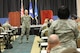 Lt. Gen. Mark Ediger, the Air Force Surgeon General, answers questions from an Airman during a question and answer session at the 2016 Air Force Medical Service Senior Leadership Workshop. The workshop has a week-long focus on strategies and future programs for the AFMS.
