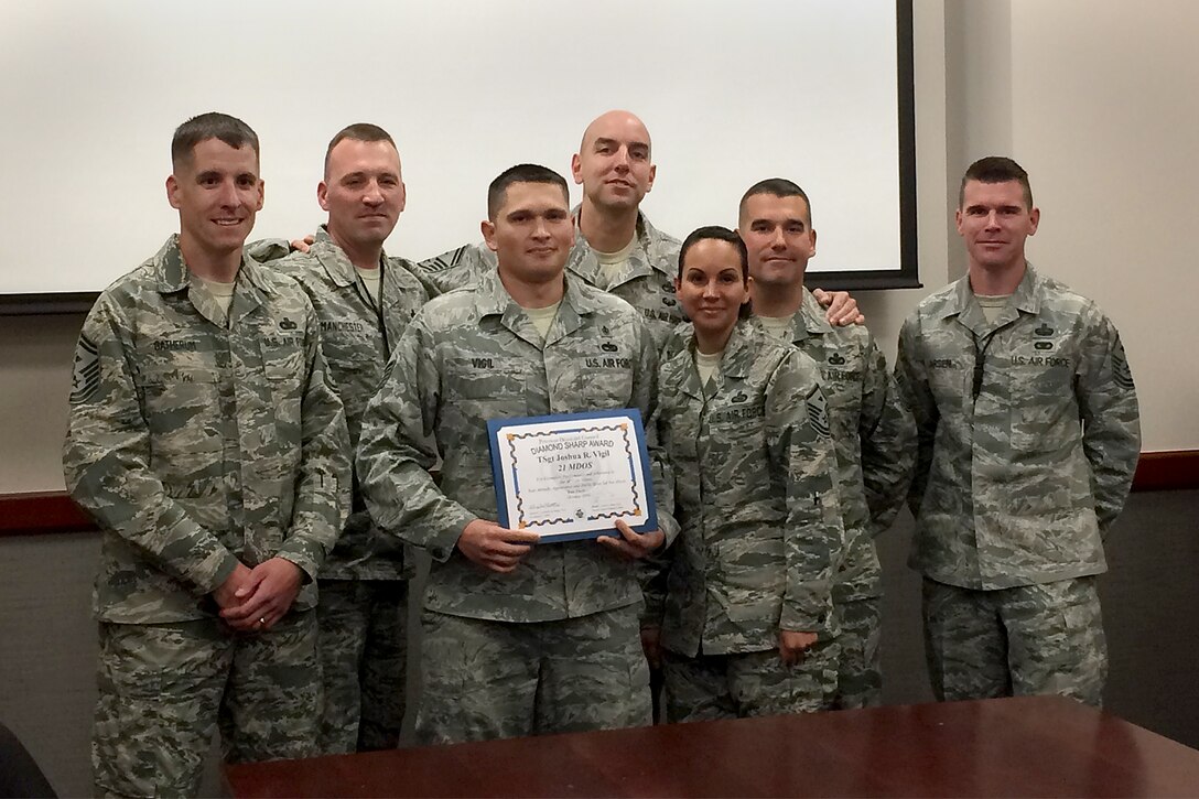 MDOS Airman receives Diamond Sharp Award