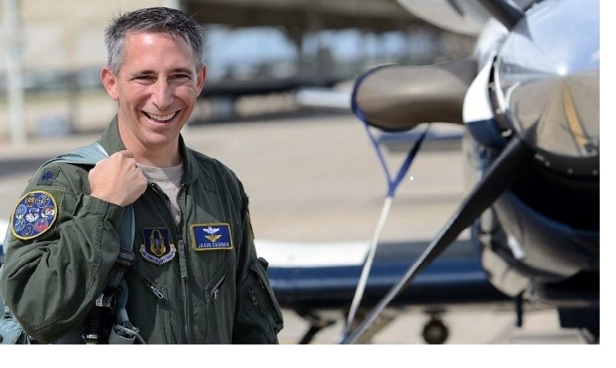 Lt. Col. Jason 'JAG" Cashman will take command of the 70th Flying Training Squadron at the U.S. Air Force Academy on Dec 1. Photo by 2nd Lt. Eric Brooks.