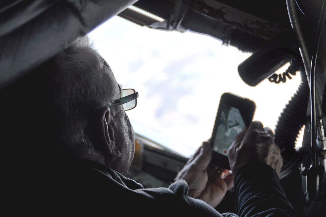 Twenty-five civic leaders from Whiteman Air Force Base, Mo., visit the 301st Fighter Wing Nov. 9, 2016, at Naval Air Station Fort Worth Joint Reserve Base, Texas. Leaders flew on a KC-135 from McConnell AFB, Kan., and learned about Air Force Reserve and Guard capabilities by visiting multiple units on base. During the flight the civic leaders were able to see in-flight refuelings of an A-10 Thunderbolt II, B-2 Spirit and B-52 Stratofortress. (U.S. Air Force photo/Master Sgt. Kent Kagarise)