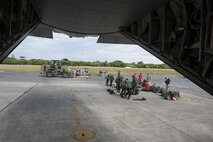U.S. Air Force Airmen from the 31st Rescue Squadron and Japan Air Self-Defense Force pararescuemen prepare for Exercise Keen Sword 17 Nov. 10, 2016, at Kadena Air Base, Japan. The U.S.-Japan relationship is vital for smooth operations during exercises such as Keen Sword. (U.S. Air Force photo by Senior Airman Lynette M. Rolen/Released)