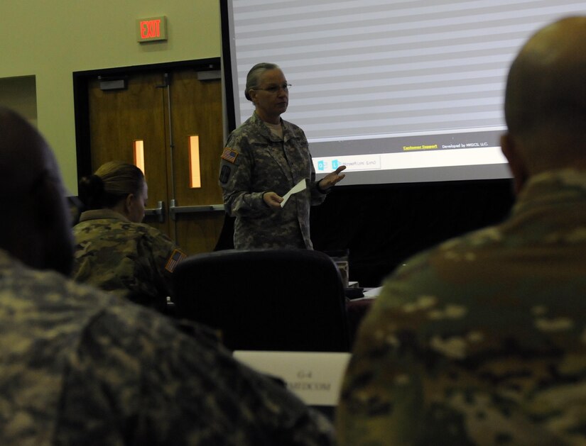 On 2-3 Nov., ARMEDCOM subordinate command commanders provided their Mission Support Brief to ARMEDCOM Deputy Commander, Brig. Gen. Lisa Doumont, in preparation for the Command Readiness Review (CR2) held at the C.W. “Bill” Young Armed Forces Reserve Center in Pinellas Park, Fla.