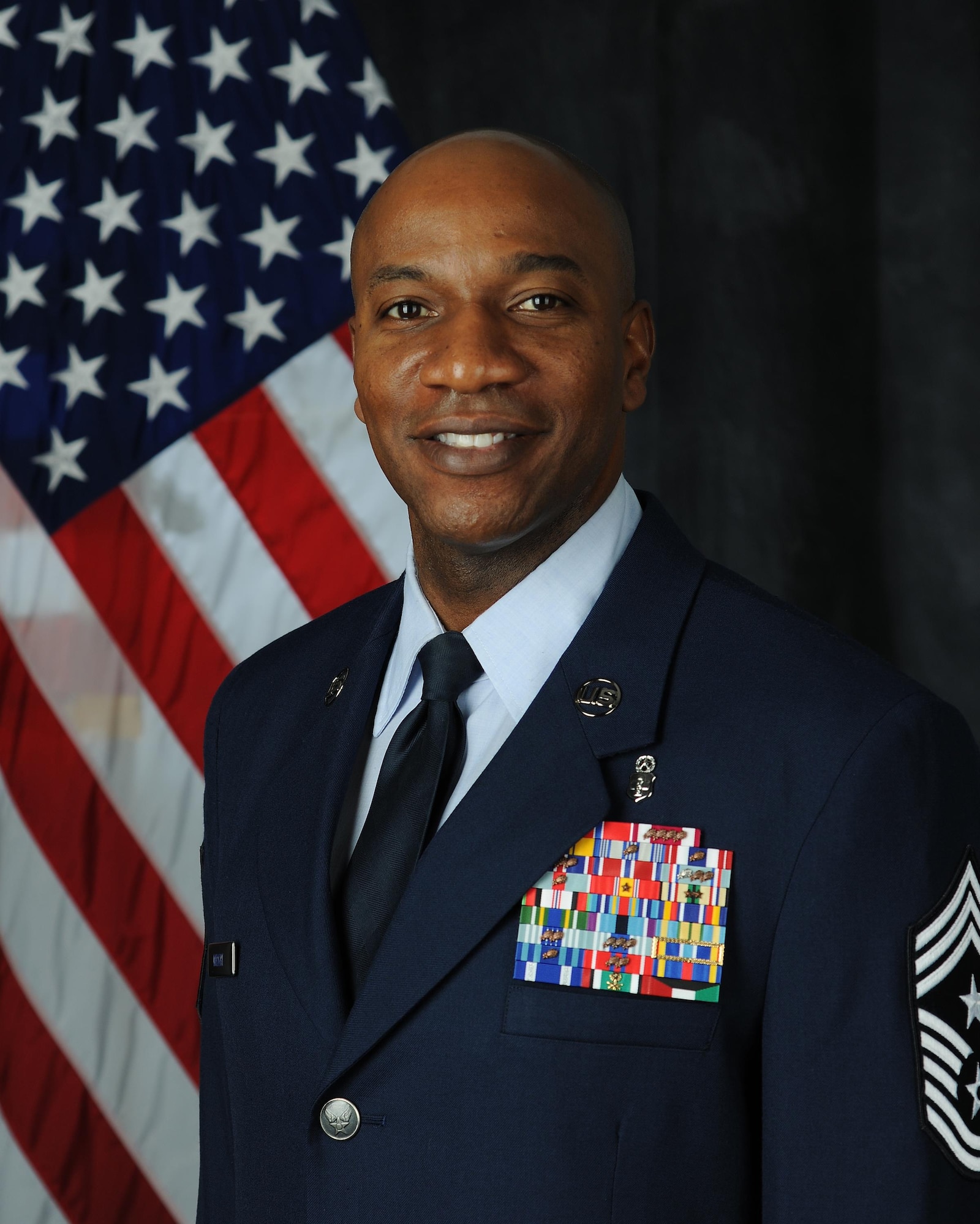 Chief Master Sgt. Kaleth O. Wright biography portrait. (U.S. Air Force file photo)