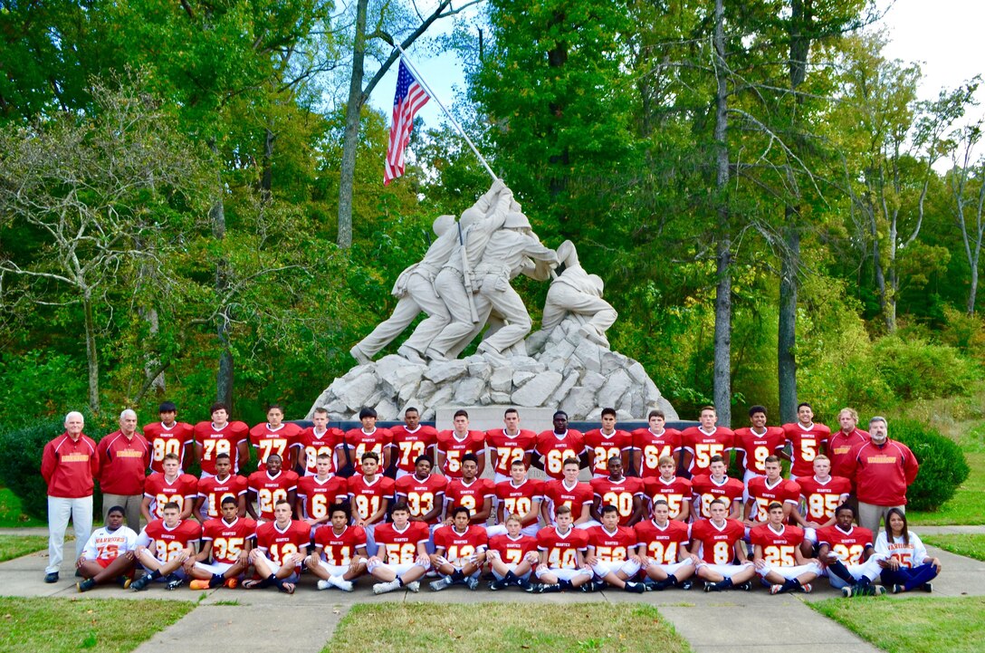 Quantico Warriors football team finished the undfeated season with a record of 10-0.