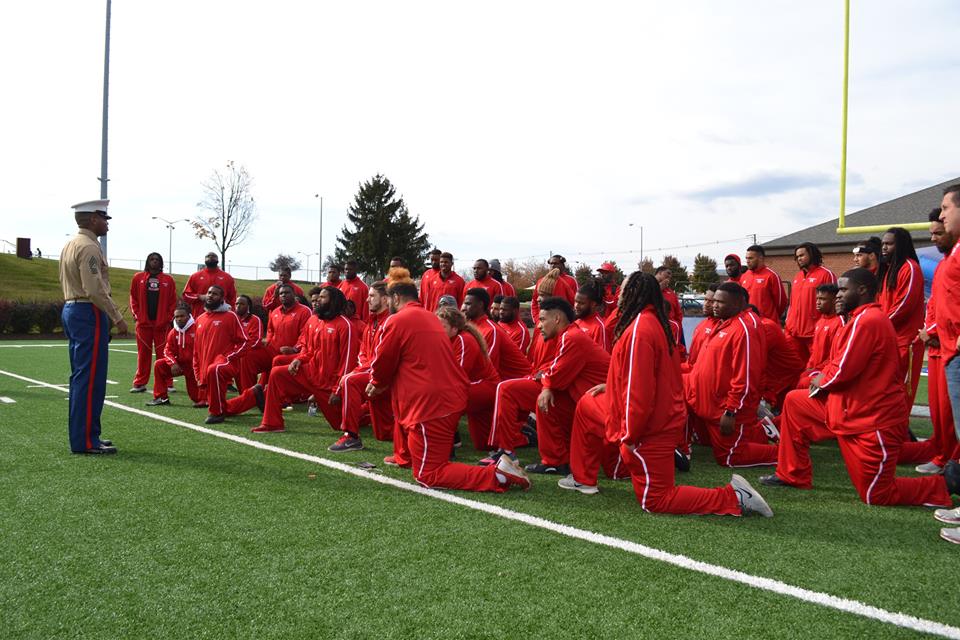 Marine Speak With Ciaa Football Championship Athletes