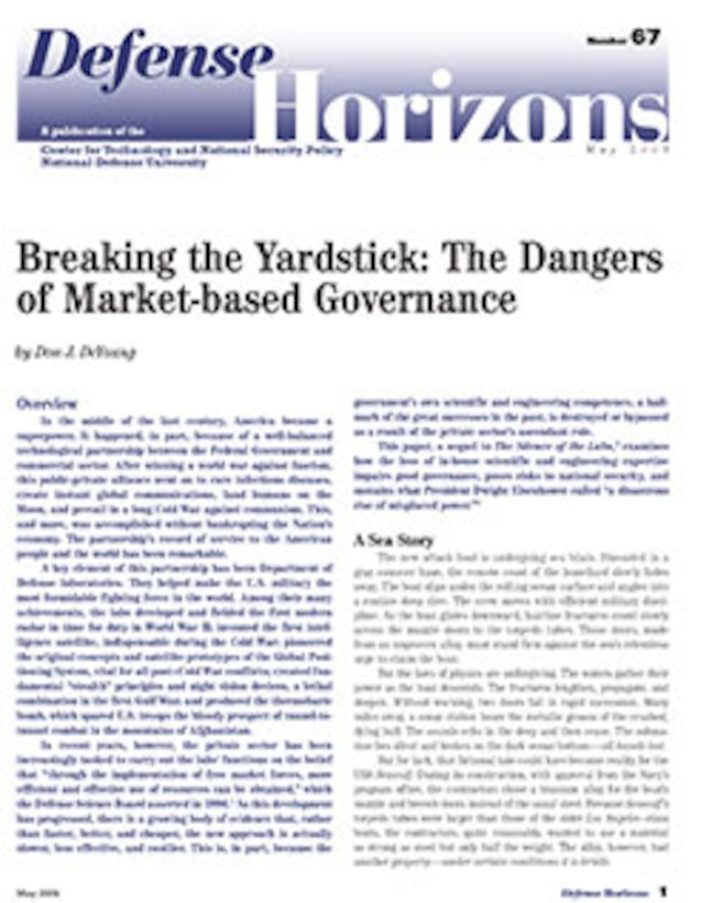 Breaking the Yardstick: The Dangers of Market-based Governance
