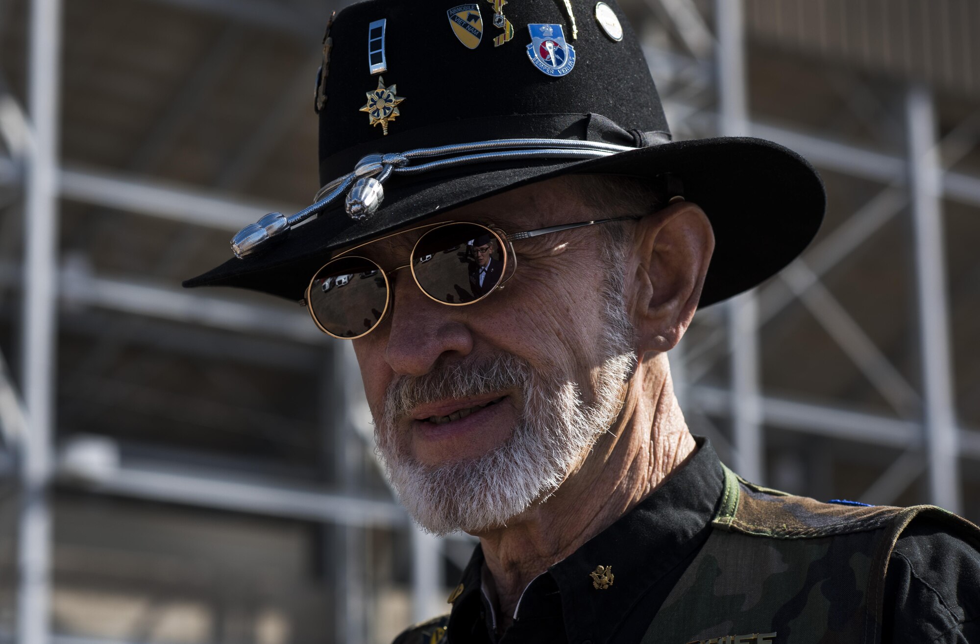 A veteran attends the Veterans Parade at the State Fair of Louisiana in Shreveport, Nov. 13, 2016. Veterans Day is a federal holiday celebrated Nov. 11, during which Americans honor those who have served in the military. (U.S. Air Force photo/Senior Airman Damon Kasberg)