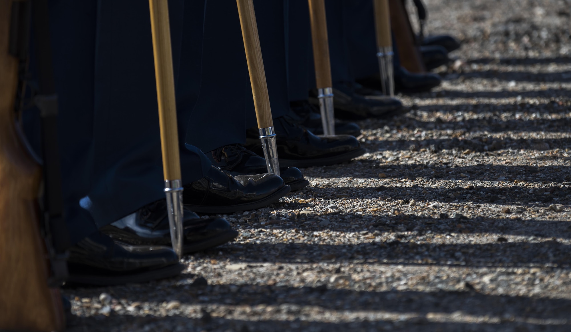 Members of a Junior ROTC stand in formation prior to the start of the Veterans Parade at the State Fair of Louisiana in Shreveport, Nov. 13, 2016. Hundreds of students took part in the parade to honor veterans. (U.S. Air Force photo/Senior Airman Damon Kasberg)