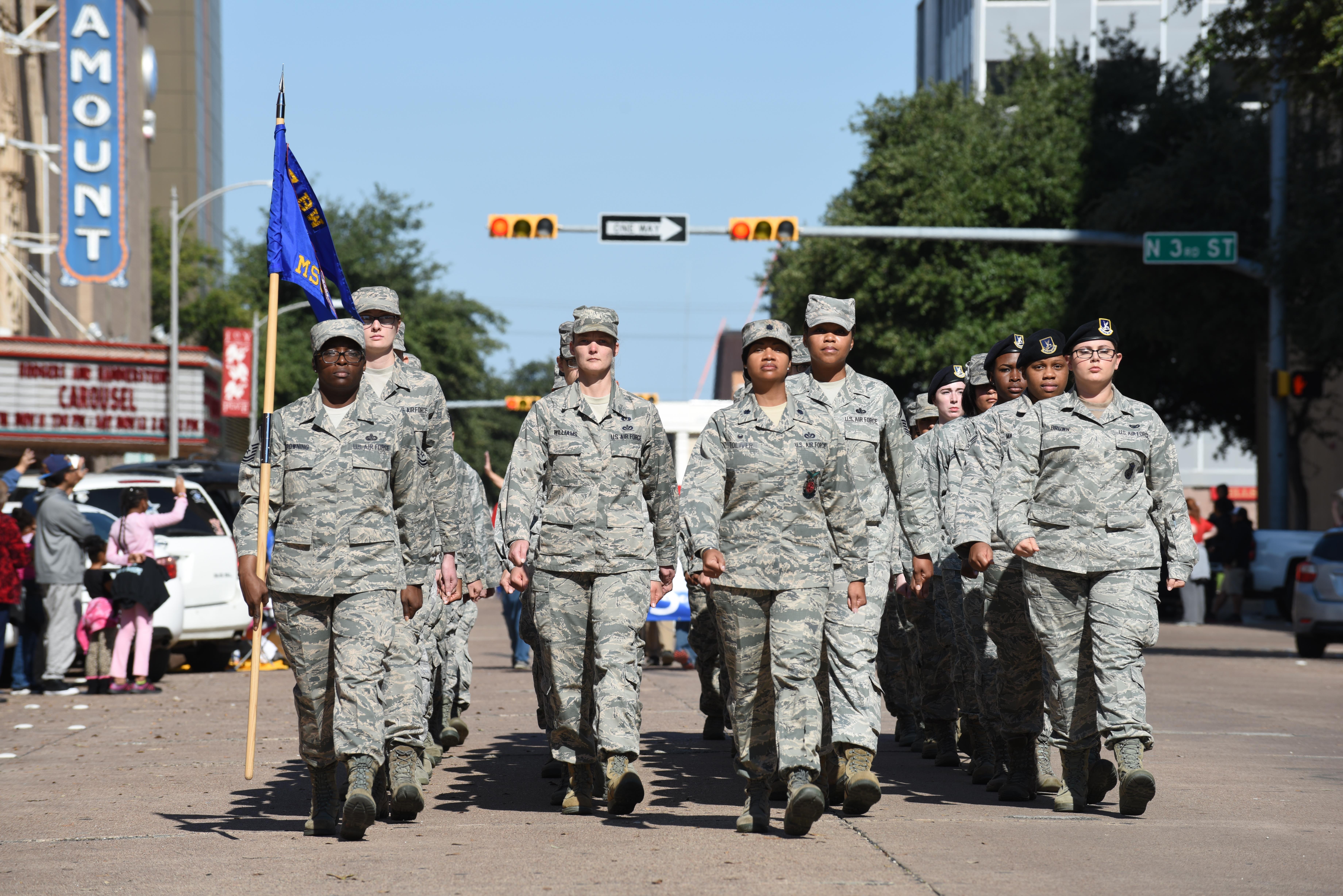 Team Dyess, Abilene honors women veterans in Veterans Day parade