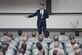 Defense Secretary Ash Carter speaks to U.S. Air Force basic military training trainees at the Pfingston Reception Center, Joint Base San Antonio-Lackland, Nov. 16, 2016.  Carter is on a four-day trip focusing on the readiness of the nation’s force and the effectiveness of the warfighter’s training and equipment. (U.S. Air Force photo/Sean M. Worrell)
