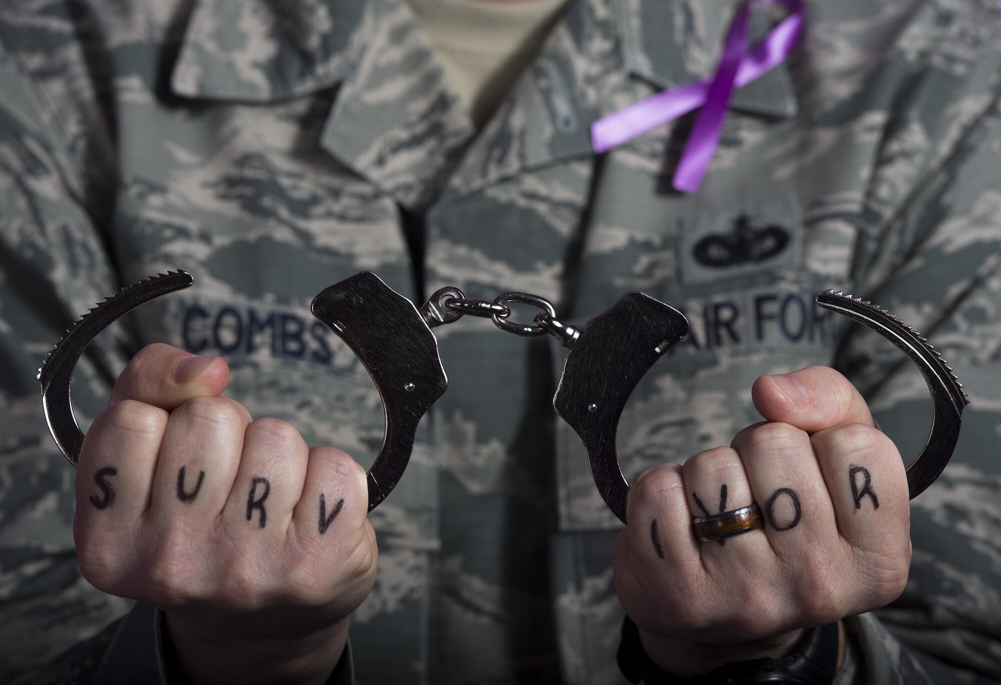 Tech. Sgt. Nathan Combs, 902nd Security Forces Squadron NCO in charge of resource protection, was diagnosed with testicular cancer at the age of 28. According to the American Cancer Society, about one of every 263 males will develop testicular cancer at some point during their life, with the average age of diagnosis occurring around age 33. 