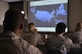 Airmen from the 70th Intelligence, Surveillance and Reconnaissance Wing are shown their area of responsibilities around the world during National Tactical Integration training November 4, 2016 at Fort Meade, Md. AF NTI works as an enterprise that collaborates to enhance Air Component operations around the world, as well as leveraging critical nation Intelligence Community information and capabilities. (U.S. Air Force photo/Staff Sgt. Alexandre Montes)