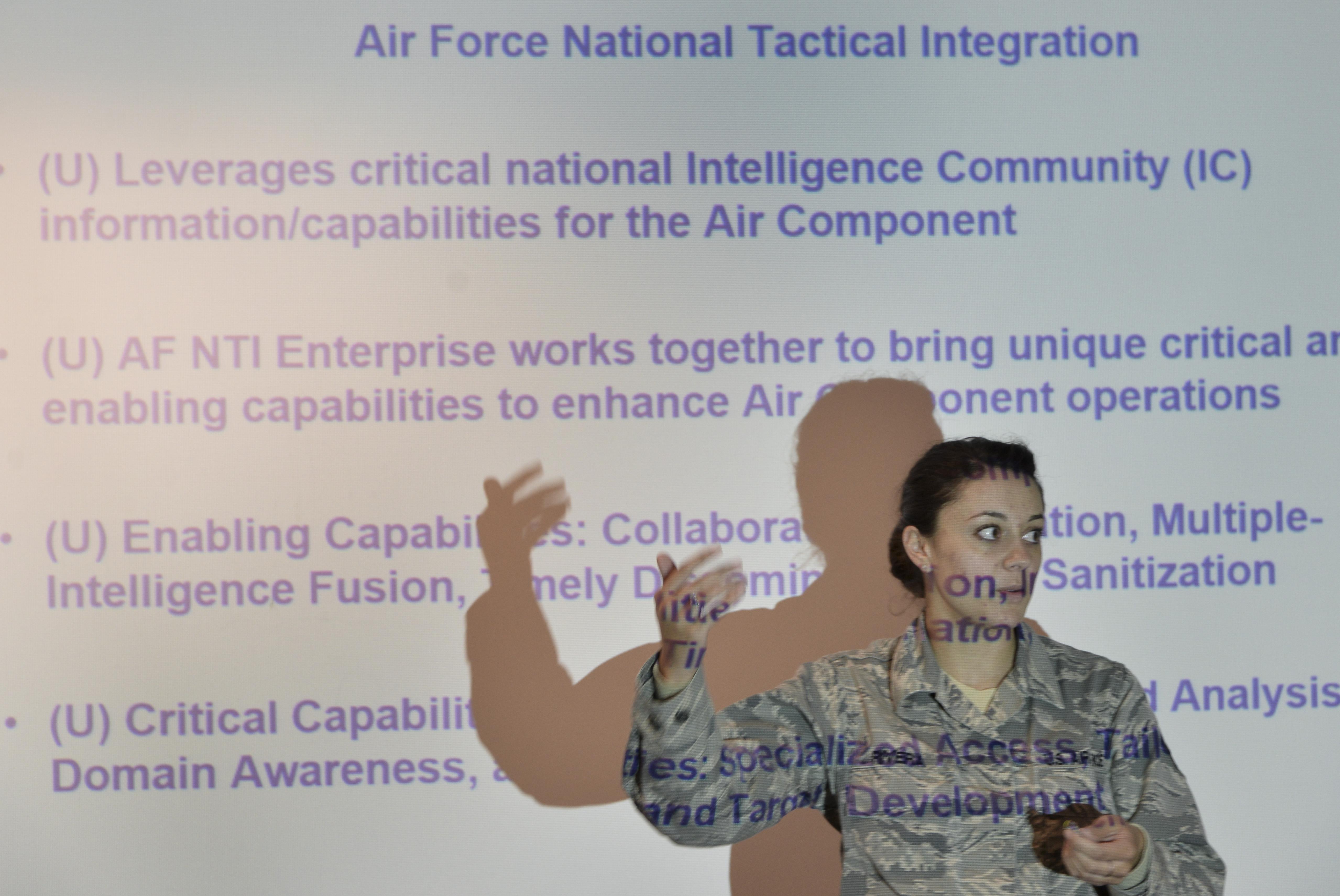 AF NTI training streamlines intel Airmen to mission > Air Combat
