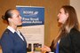 2nd Lt. Vallaree McArthur, Utah Air National Guard Director of Equal 
Opportunity, chats with Laura von Germetan of Integrity Chiropractic at the 
40th Annual Women and Business Conference in Salt Lake City Tuesday.  The 
conference featured a full day of informative breakout sessions and 
inspirational speakers to recognize the accomplishments of those making a 
difference in the local community. (U.S. Air National Guard photo by Maj. Jennifer Eaton)