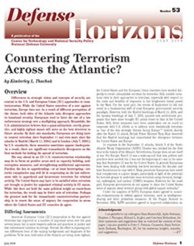 Countering Terrorism Across the Atlantic?