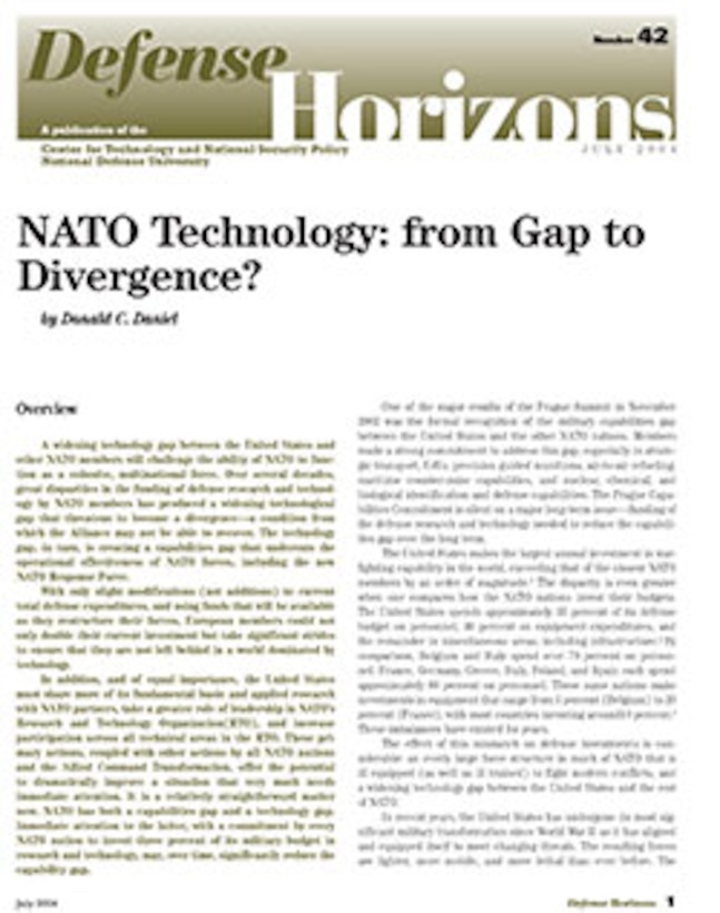 NATO Technology: from Gap to Divergence?