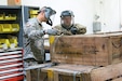 Reservists from the 351st and 826th Ordnance Companies work inspection operations on July 12, 2016, in support of outload operations.