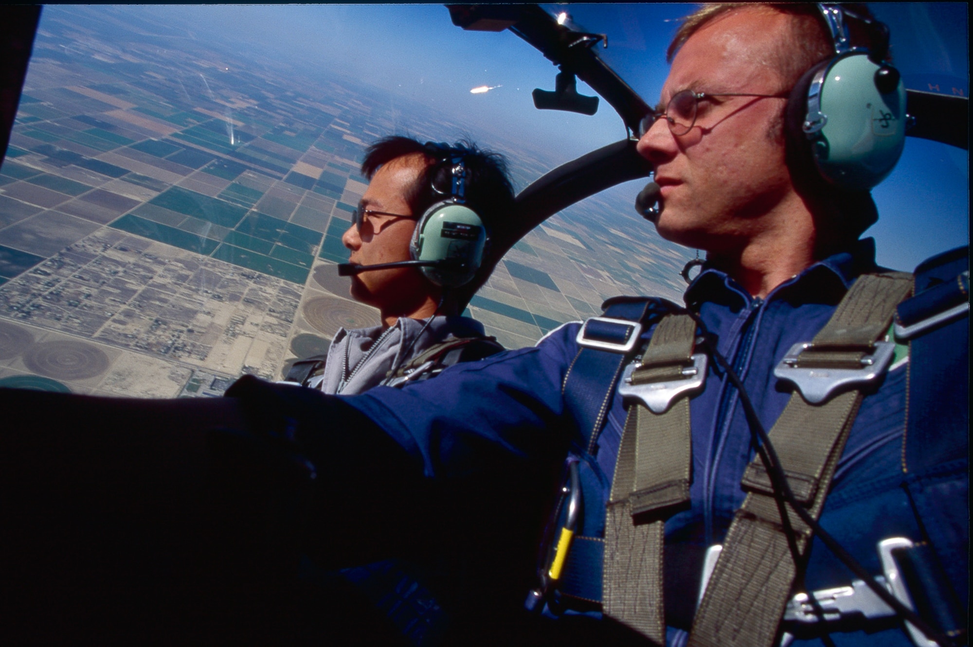In addition to his duties as an Individual Mobilization Augmentee and radar scientist at Raytheon, Chief Master Sgt. Bohdan Pywowarczuk is also an aerobatics instructor.