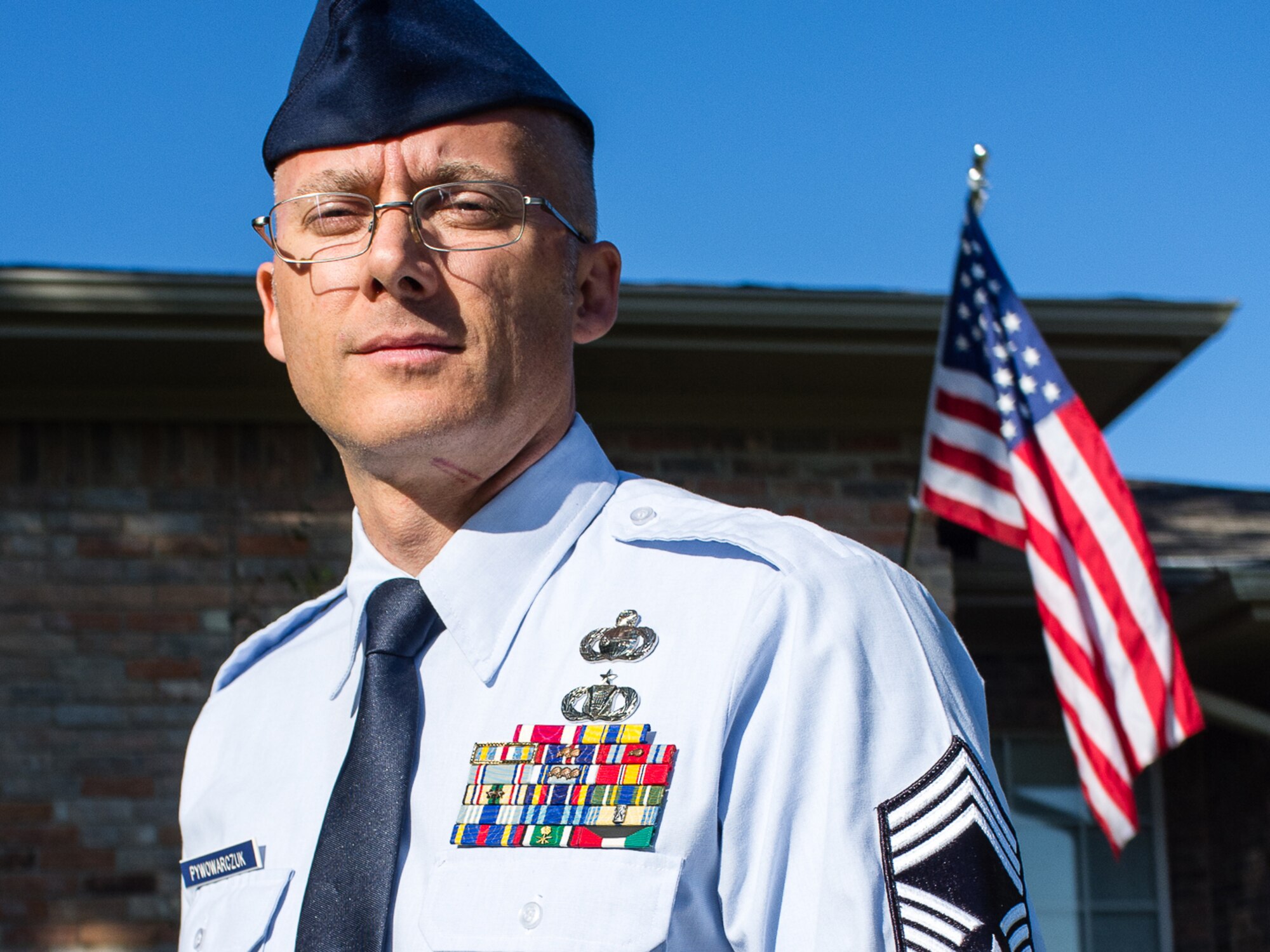 As an Individual Mobilization Augmentee, Chief Master Sgt. Bohdan Pywowarczuk brings a highly specialized skill set to the active-duty Air Force. As a civilian, he is a radar scientist at Raytheon, where he researches the same types of systems his joint team of Reservists at Pacific Command, Joint Information Operations Center, Joint Detachment-Denver (JDET-Denver), use every day. 