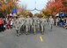 Community members observe as Airmen with the 940th Air Refueling Wing march in the Yuba-Sutter Veterans Day parade on Nov. 11, 2016 in Marysville, California. This is the 14th year Marysville has hosted a parade honoring our Nation’s veterans who have served and are serving in the Armed Forces. (U.S. Air Force photo by Sean Bhakta)
